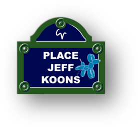 Jeff Koons Dog (Bleu)